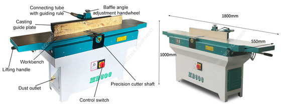 MB503/MB504/MB505/MB506 Heavy-Duty High Precision Single Surface Jointer Planer White