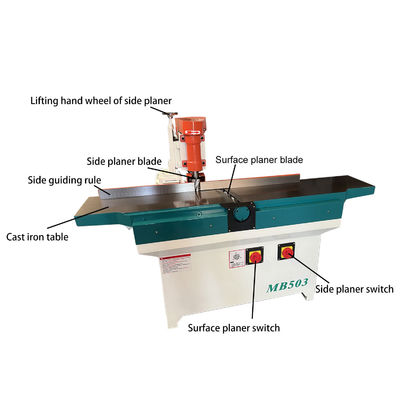 Customizable Industrial Wood Planer 4 mm Deep Spiral Surface Planer with 2.2 kW Power
