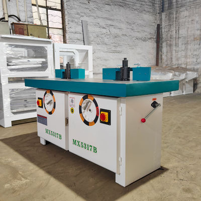 Double Shaft Wood Spindle Moulder with Cutting Height of 0-120mm and 35mm Spindle Dia