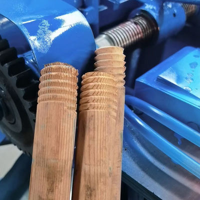 Wooden stick threading machine with customized mini wood broom stick screwing function