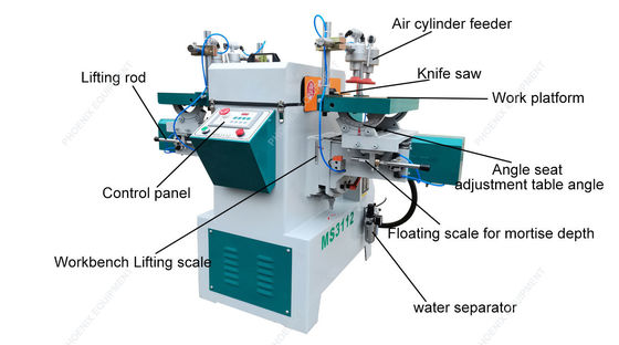 MS3112 Woodworking CNC Automatic Double End Sofa Table and Chair Leg Tenoning Machine