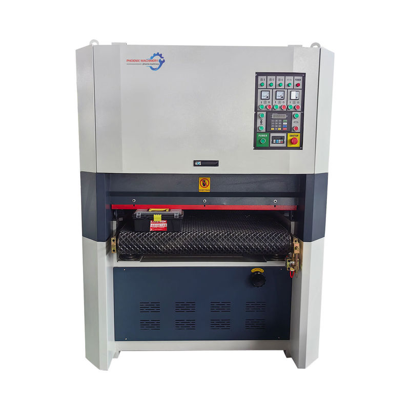 11kw Motor Third Unit B-R-RP1000 Customization Wide Belt Drum Planer Sander with Cabinet