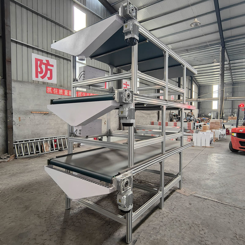 Easy to Woodworking Machinery Band Conveyor for Furniture Production Line 400W Power