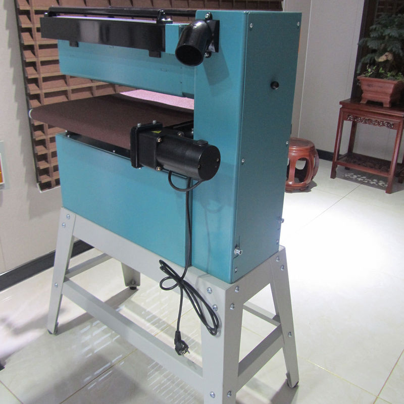 Industrial Home Woodworking Wide Belt Drum Sander Carpentry Machine with Cabinet 115 KG