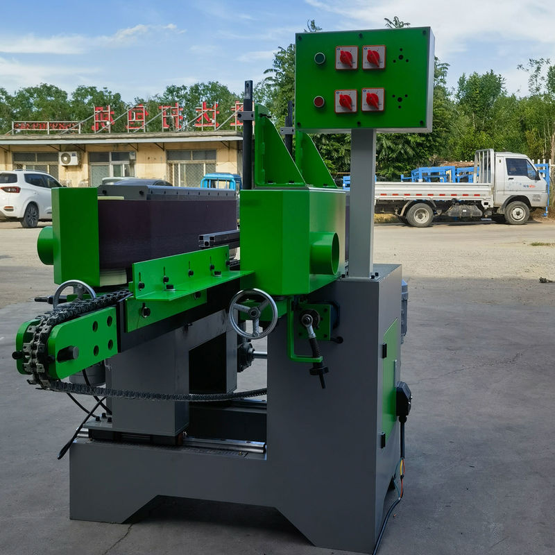0.75kw Conveyor Motor P2S150 Automatic Woodworking Board Two Side Polishing Machine