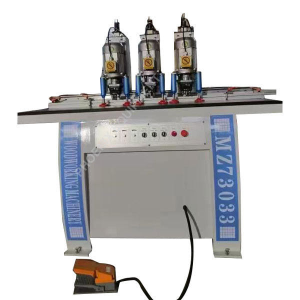 Three Line Number Air Pressure 0.6-0.8Mpa Hinge Boring Machine for Woodworking Cabinet