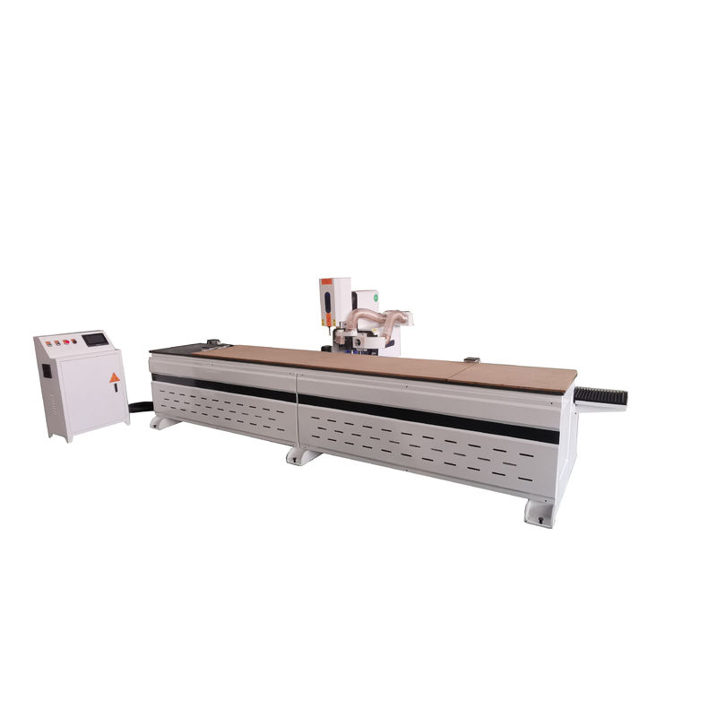 Advanced CNC Door Lock Hole Drilling Hinge Boring Machine with 750W Servo Motor x3
