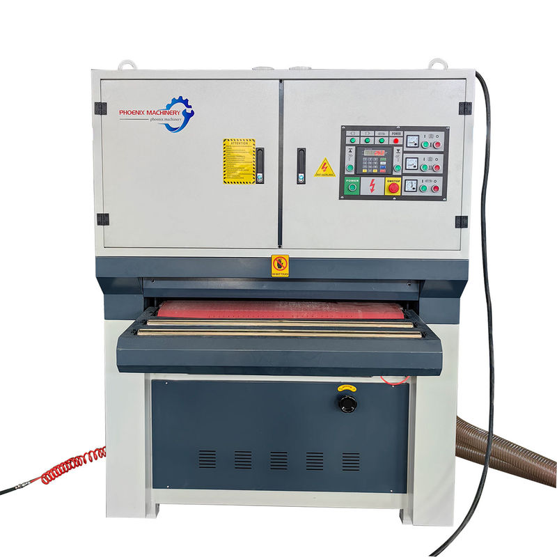 27.87kw R-R1000 Wide Belt Bench Sander for Wood Thickness Sanding and Dust Collection