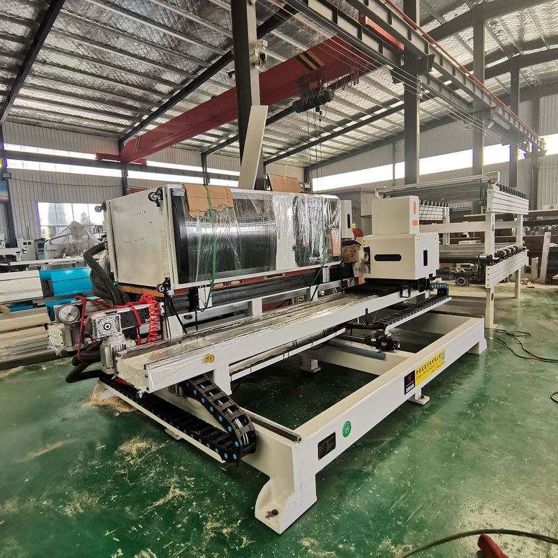 0.6Mpa Air Pressure Servo Motor Double Head CNC Woodworking Lock Hole Opening Machine