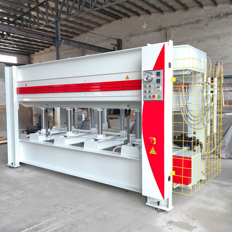 2layer Melamine Veneer Wood Door MDF Hot Press Machine with 3000*1300*42mm Platen Size
