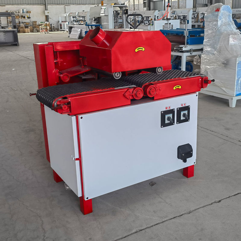 Woodworking Machine PDPJ300 Round Log Square Log Multi Rip Saw with Horizontal Style