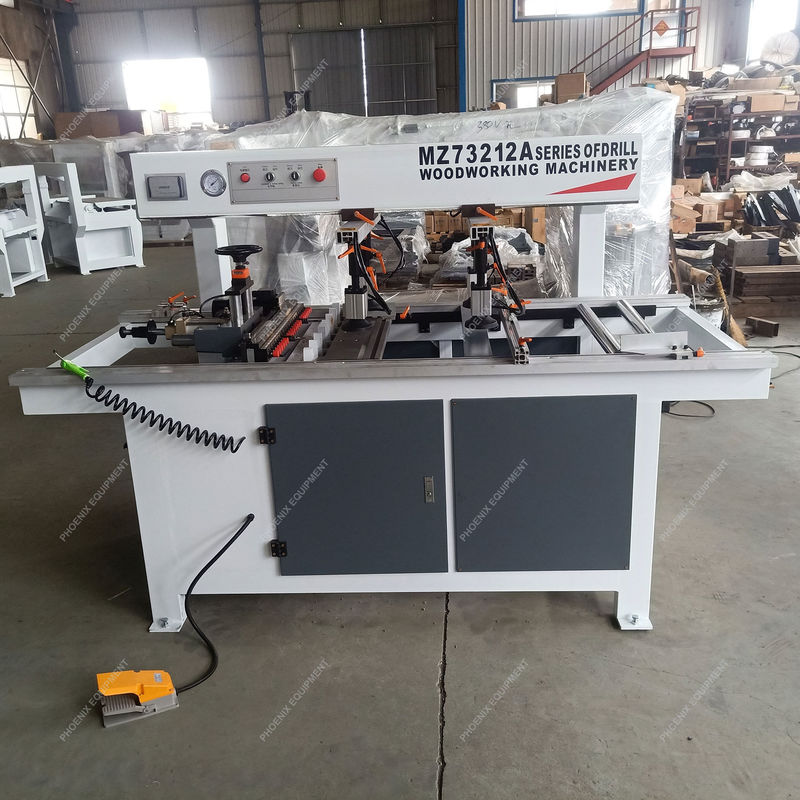 Woodworking Multi Hole Wood Panel Board Drilling Machine with 2 Heads in 380V/50HZ