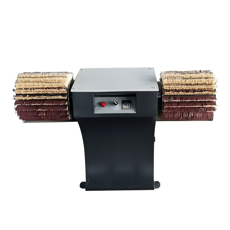 Unlimited Working Width Vertical Double Roll Manual Polishing Machine 380v/50Hz Voltage