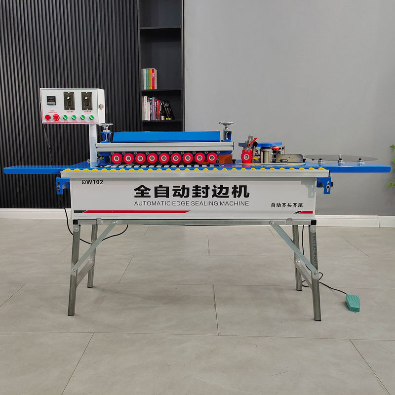 75 kg DW102 High Speed Small Household Oblique Straight Edge Banding Machine for Woodworking Cabinet