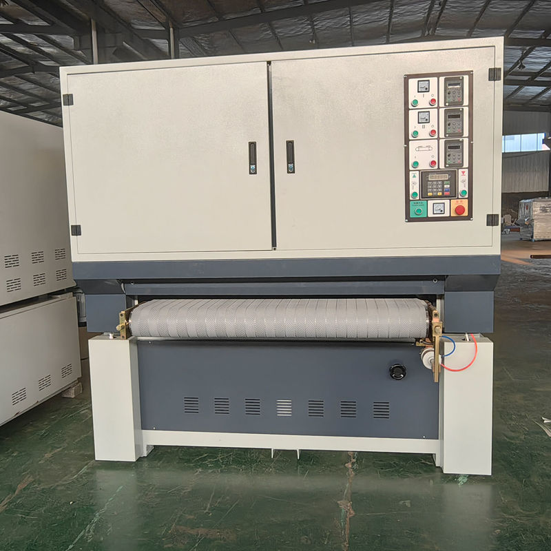 Woodworking Widebelt Brush Drum Floating Primer Sanding Machine SR-R1300 Floor Door Plywood