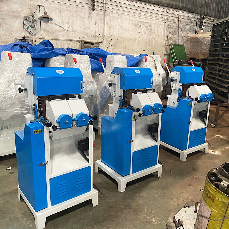Wood Sanding Machine with 3kw Motor Power Double Band Round Rod Polishing and Smoothing