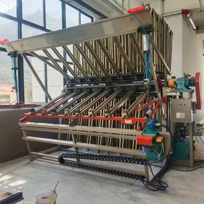 MY2500B-8 6/8/10/14/20/30/40 Rows Hydraulic Wood Clamp Carrier with 1.1kw Motor Power