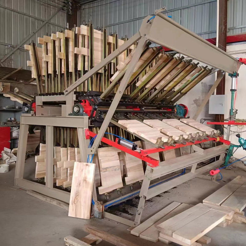 MY2500B-6 14/18/20 Rows Hydraulic Pneumatic Wood Gluing Press Rotary Clamp Carrier Composer