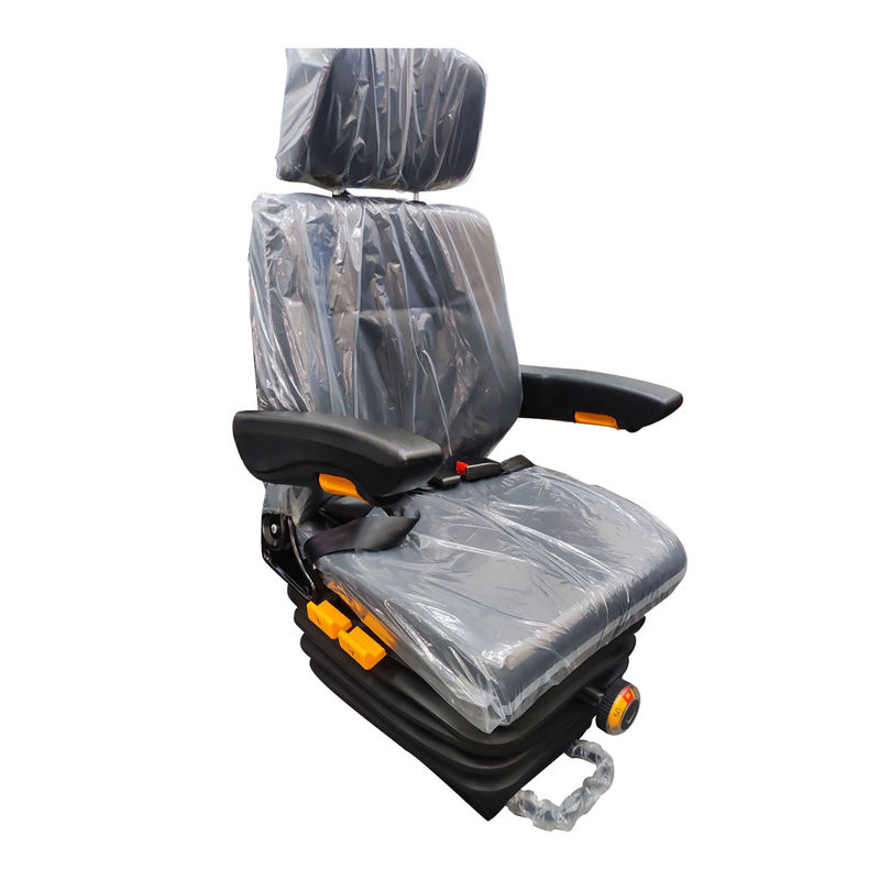 Adjustable Excavator Loader Driver Seat with Mechanical Shock Absorber and Dual Armrest