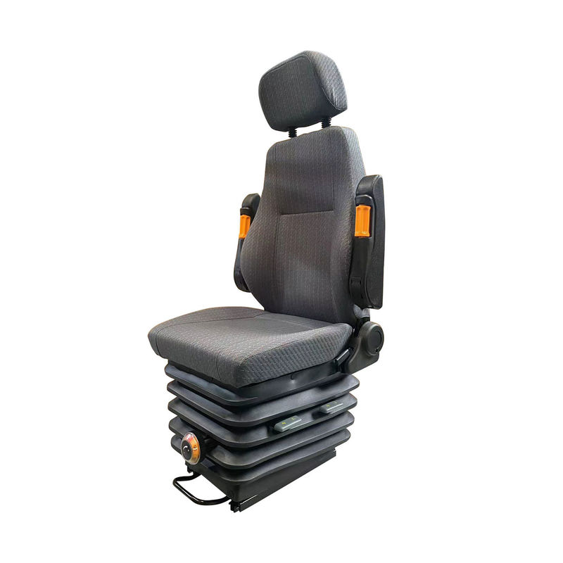 Loader Driver's Seat with Mechanical Shock Absorber and 180 Degree Armrest Rotation