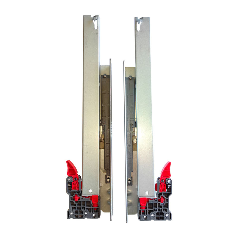Mail packing 303BF-350 3-fold Hidden slide rail cabinet drawer bottom rebound drawer slide rail