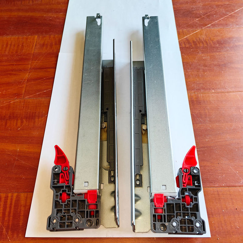370mm Cabinet Depth Hidden Bottom Mount Drawer Slides with Soft Close and Push Open