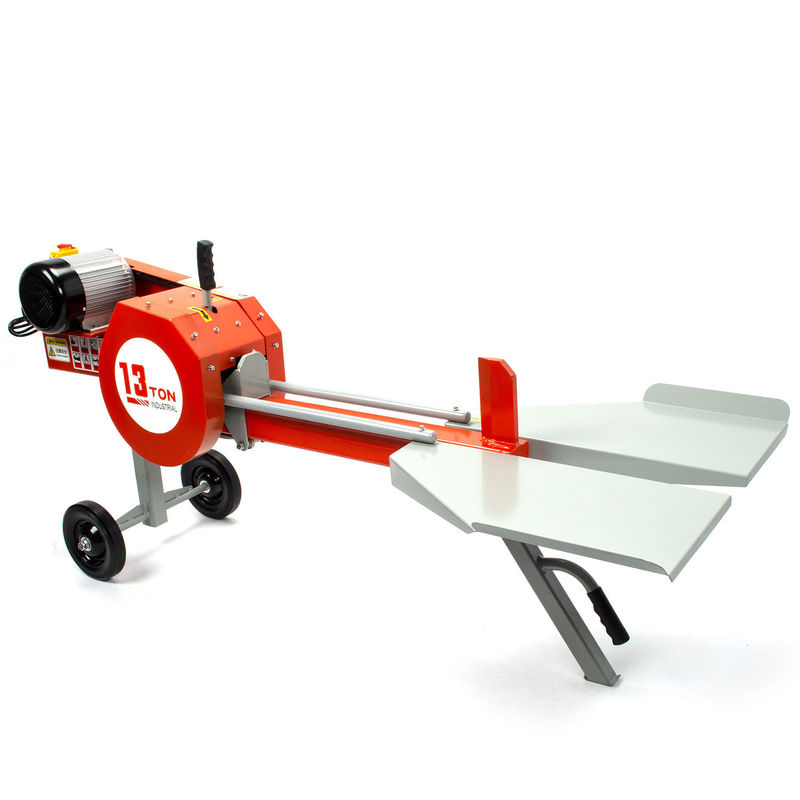 Horizontal 13-ton Electric Log Splitter Ideal for Small Scale Wood Splitting at Home