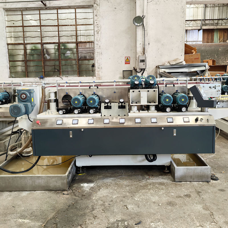 Voltage 380V/50Hz/3P Glass Double Edger Machine for Grinding and Polishing at 1-8m/min
