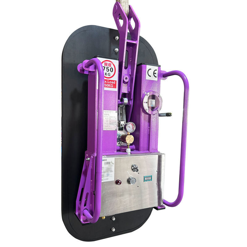 500*1000mm Suction Cup Vacuum Lifter for Glass Plywood Pane Installation in Food Shop